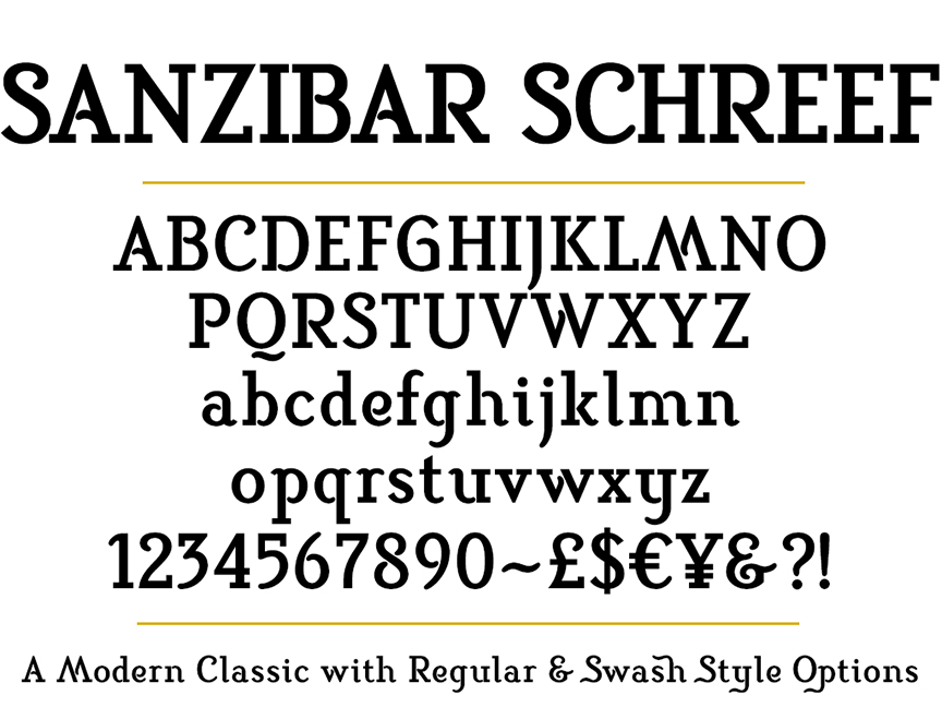 Sanzibar-Schreef-set-Bold